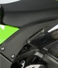 Držák výfuku + záslepka otvorů pro zadní stupačku R&G Racing pro motocykly KAWASAKI ZX10R ('11-), černý